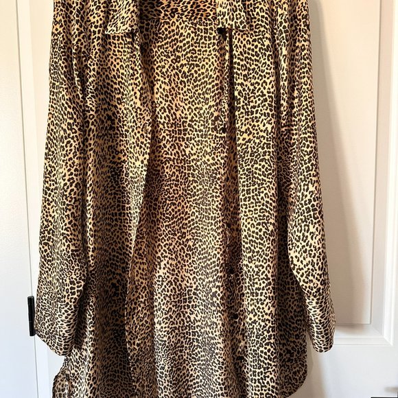 ZARA - Animal print long Blouse - Picture 2 of 4